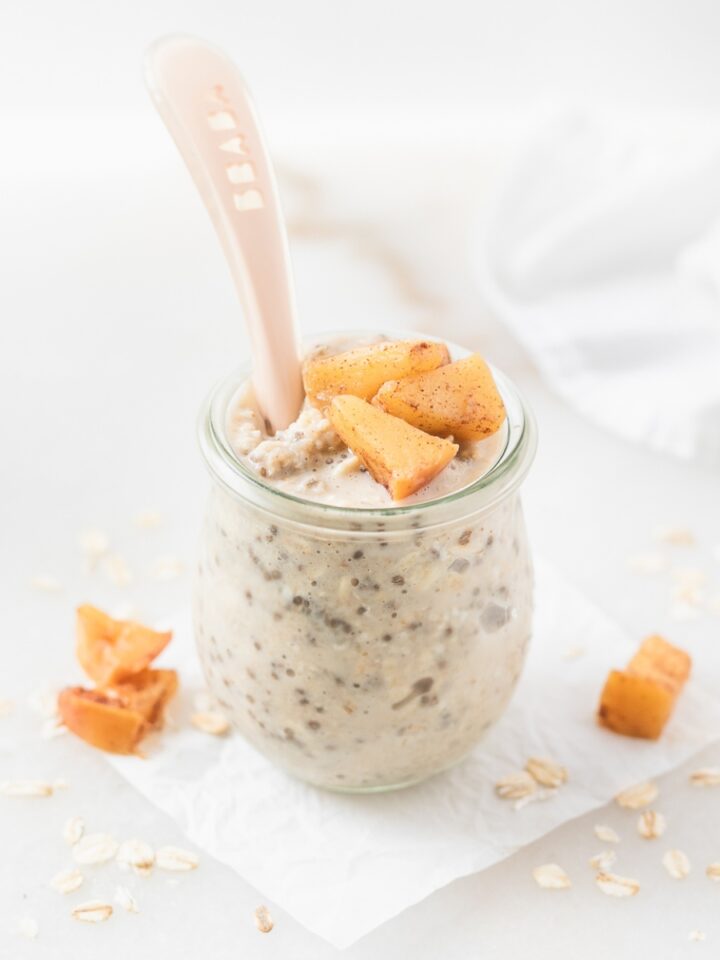 Peanut Butter Banana Baked Oatmeal Baby Led Weaning Friendly Baby peanut-butter-banana-baked-oatmeal-baby-led-weaning-friendly-baby