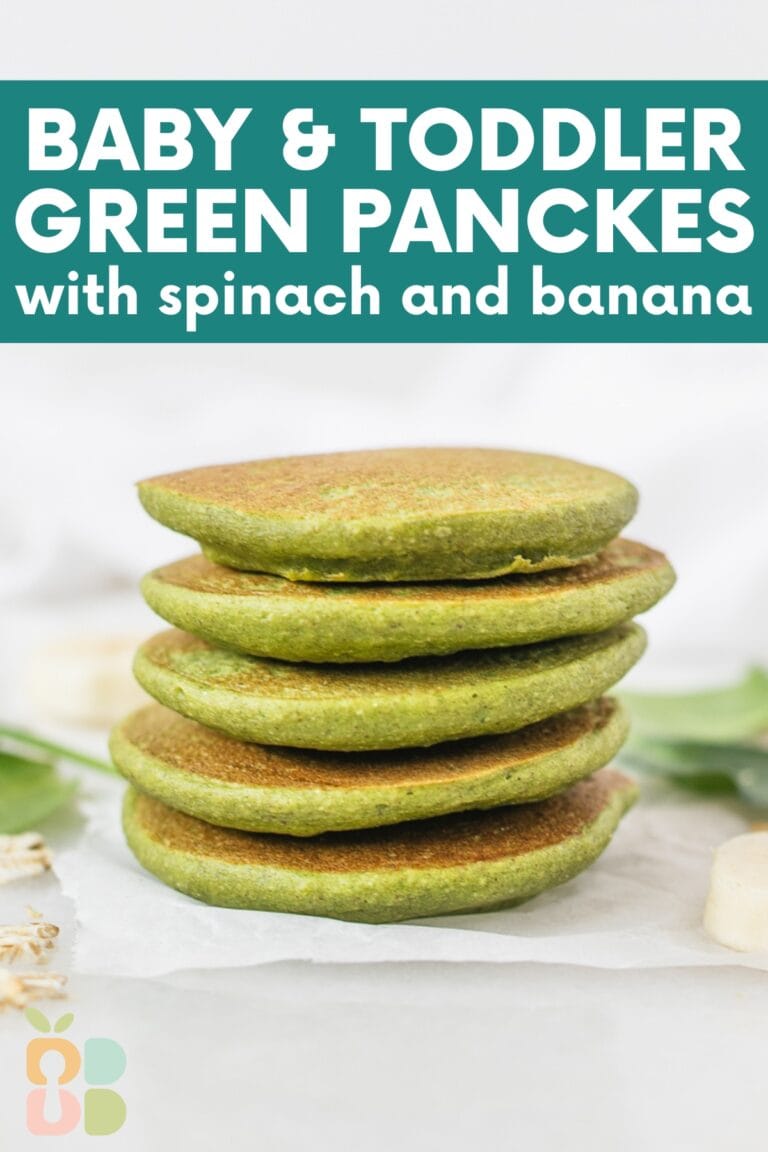Green Banana Spinach Pancakes for Baby and Toddler Baby Led Bliss